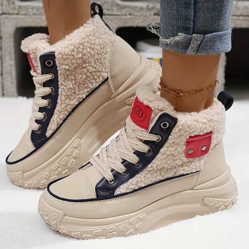 Botines Mujer de Felpa Impermeables