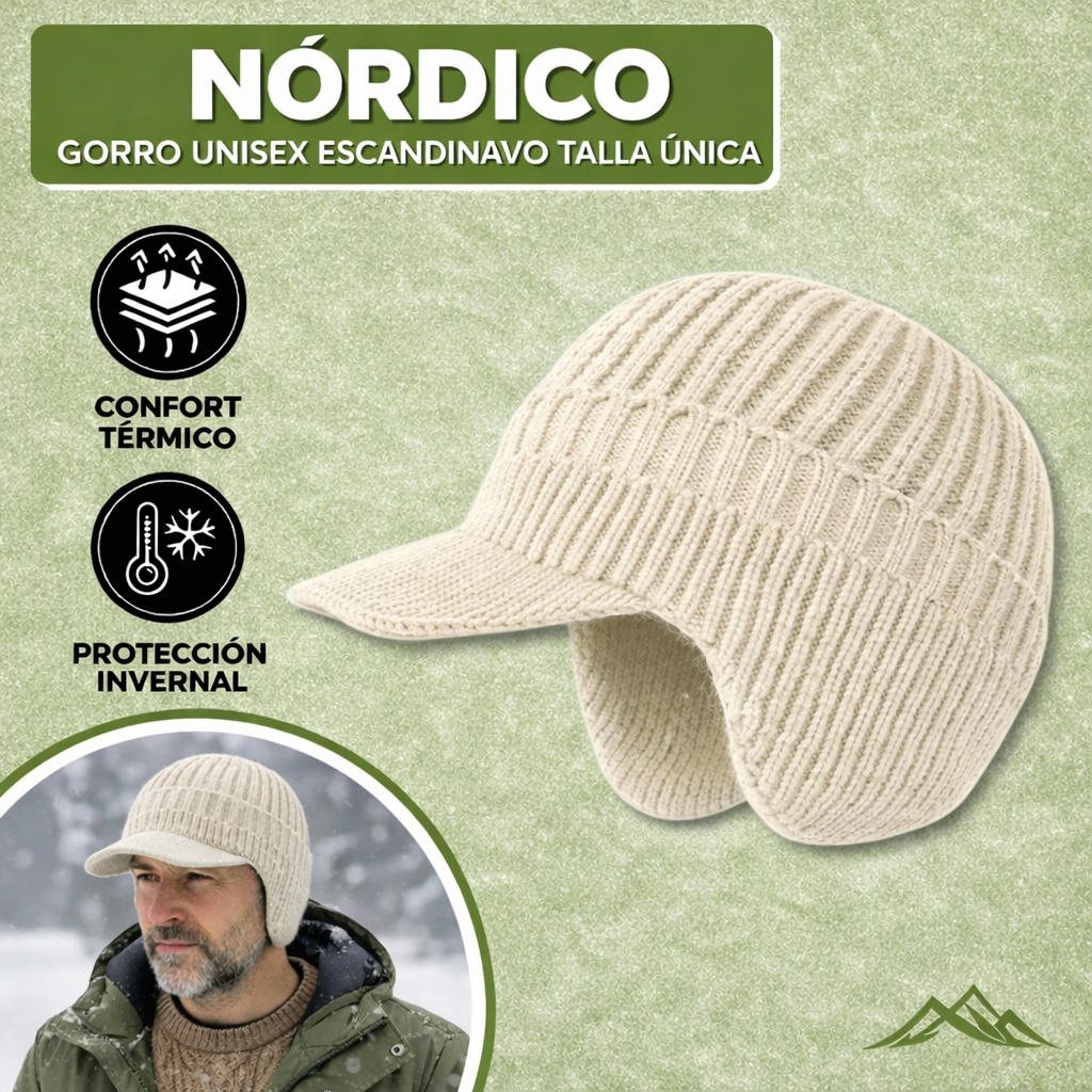 Gorro Invierno Unisex Lana Protección Orejas Ajuste Cómodo
