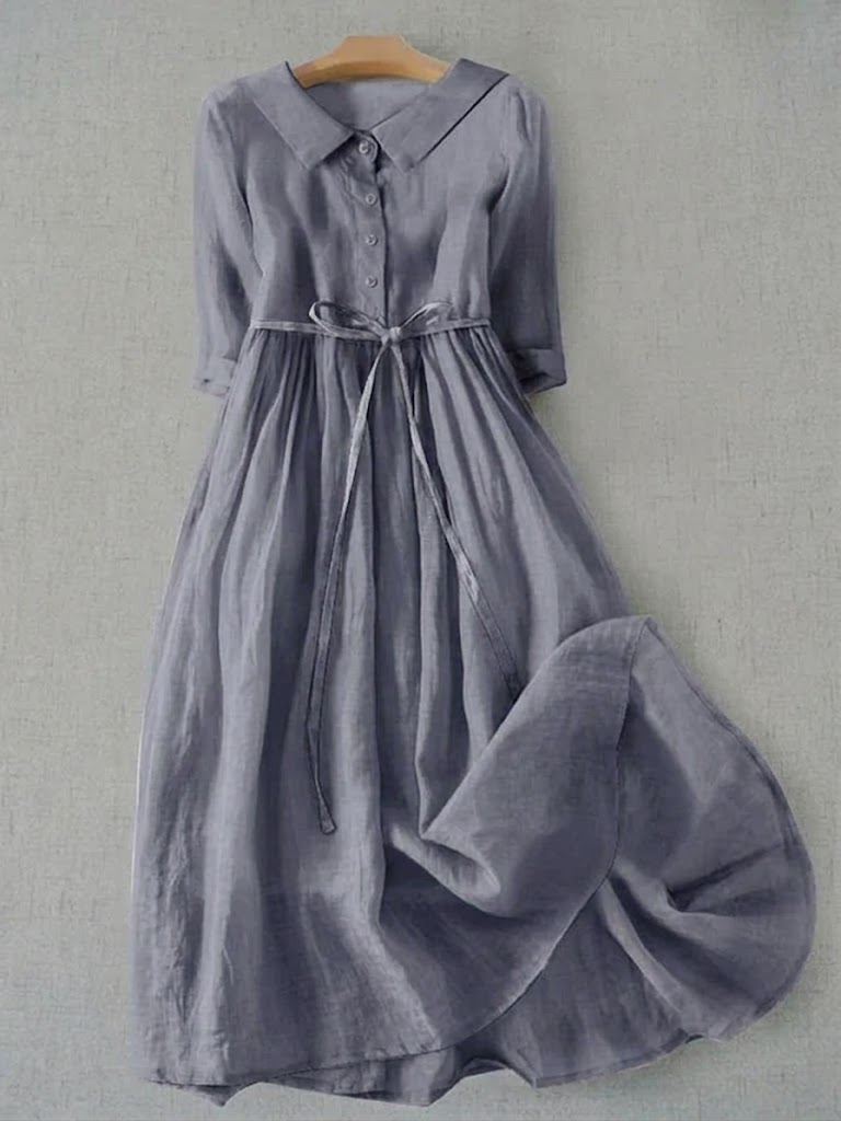 Vestido Ligero Mujer Estilo Clásico