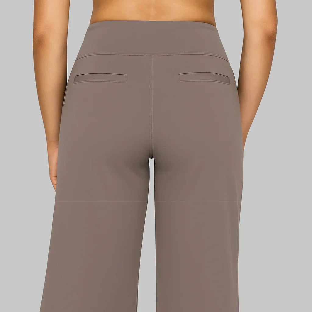 Pantalones Mujer Algodón Elástico Corte Cómodo