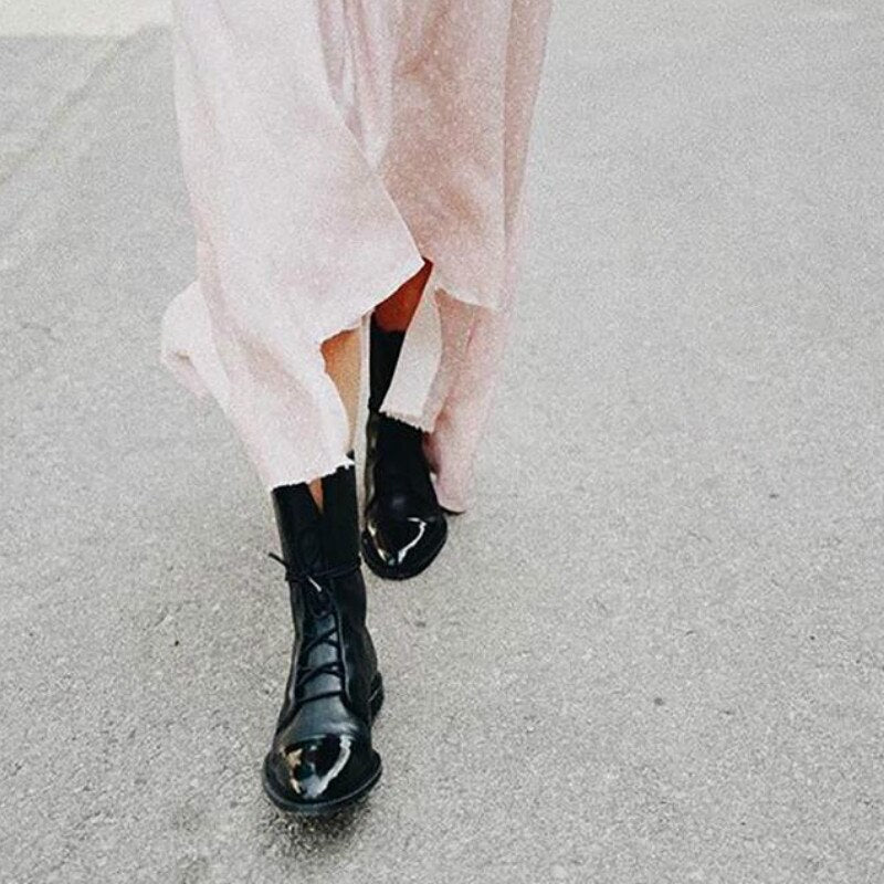 Botas Mujer de Cuero Invierno Ajuste Confortable
