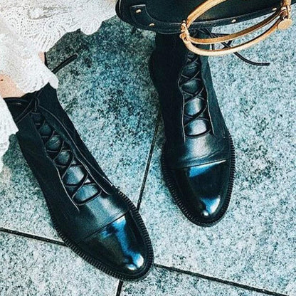 Botas Mujer de Cuero Invierno Ajuste Confortable