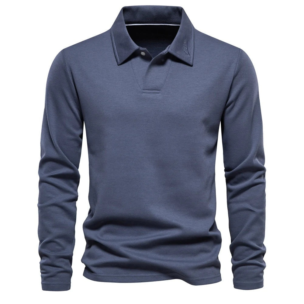 Polo Hombre Manga Larga Cuello Clásico - Mavetta