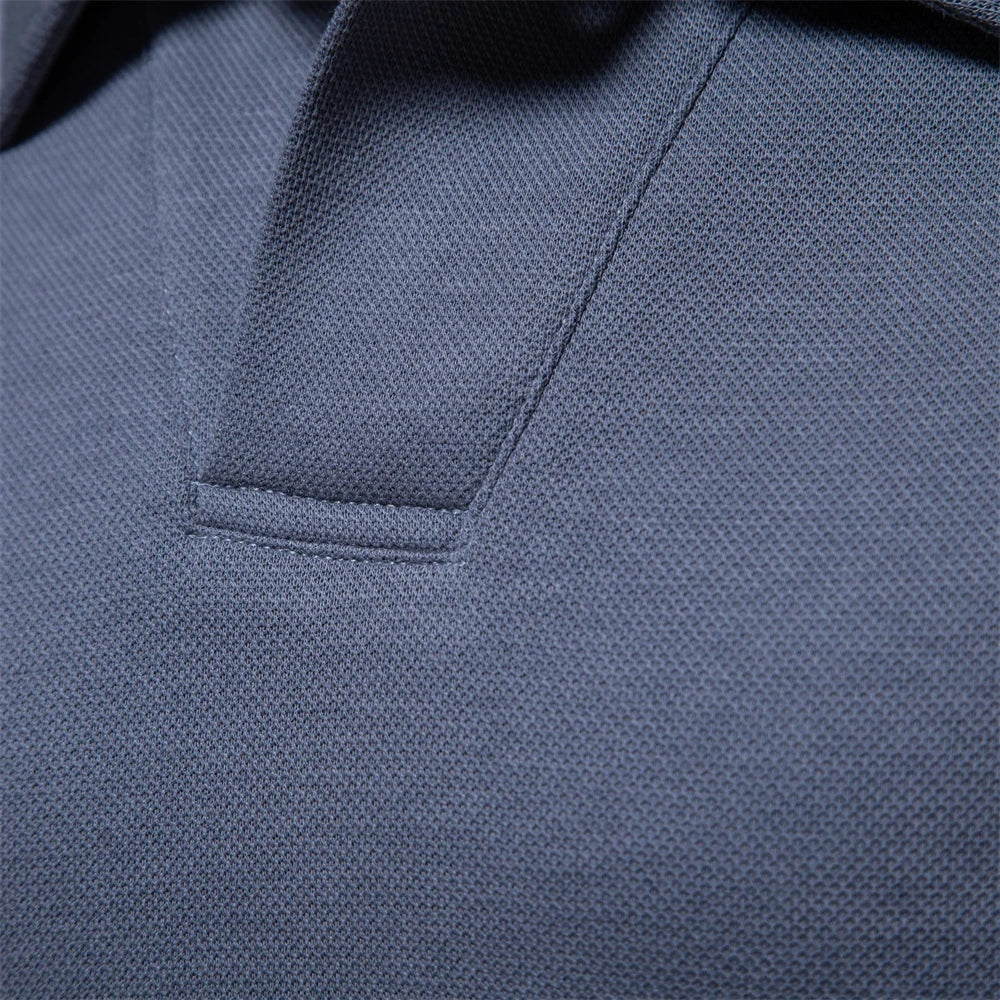 Polo Hombre Manga Larga Cuello Clásico