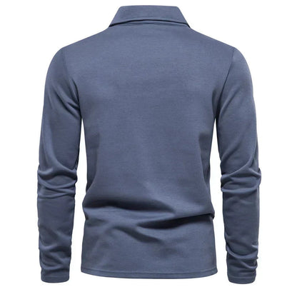 Polo Hombre Manga Larga Cuello Clásico