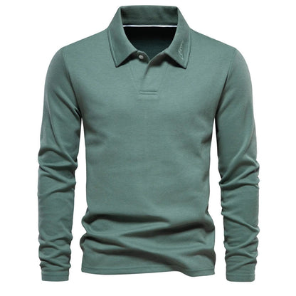 Polo Hombre Manga Larga Cuello Clásico