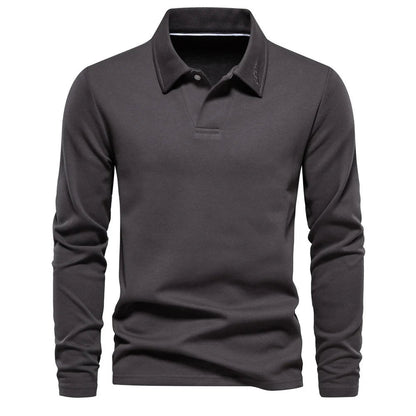 Polo Hombre Manga Larga Cuello Clásico
