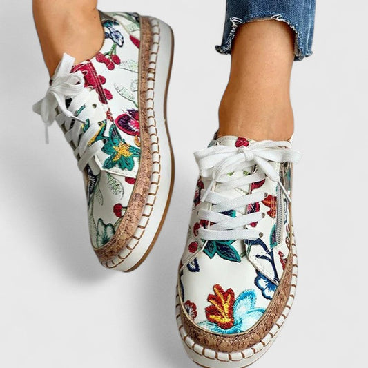 Zapatos ortopédicos mujer con suela ergonómica y diseño floral - Mavetta
