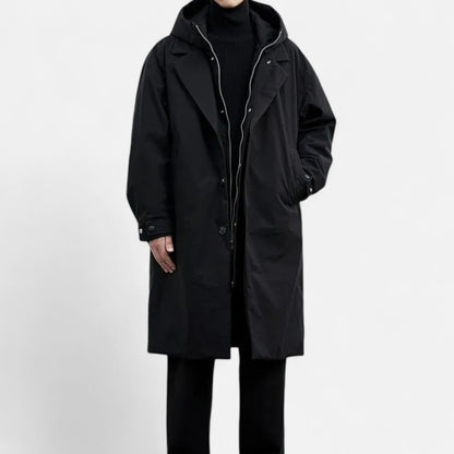 Chaqueta Hombre Larga Impermeable Invierno