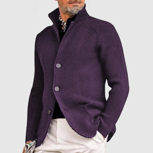 Chaqueta Hombre de Piel Sintética Elegante con Solapas - Mavetta