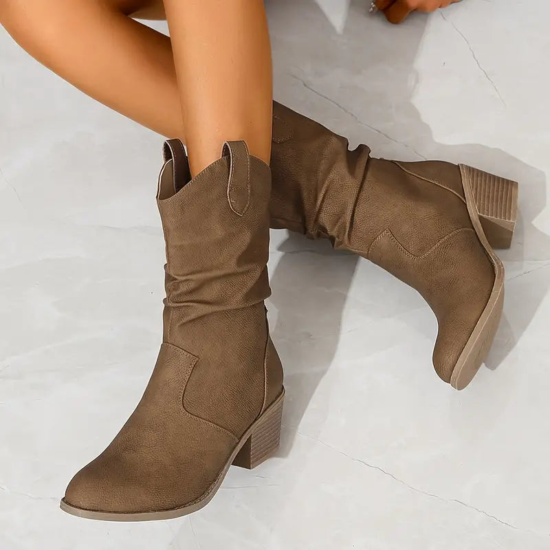 Botas Mujer de Cuero con Diseño Elegante