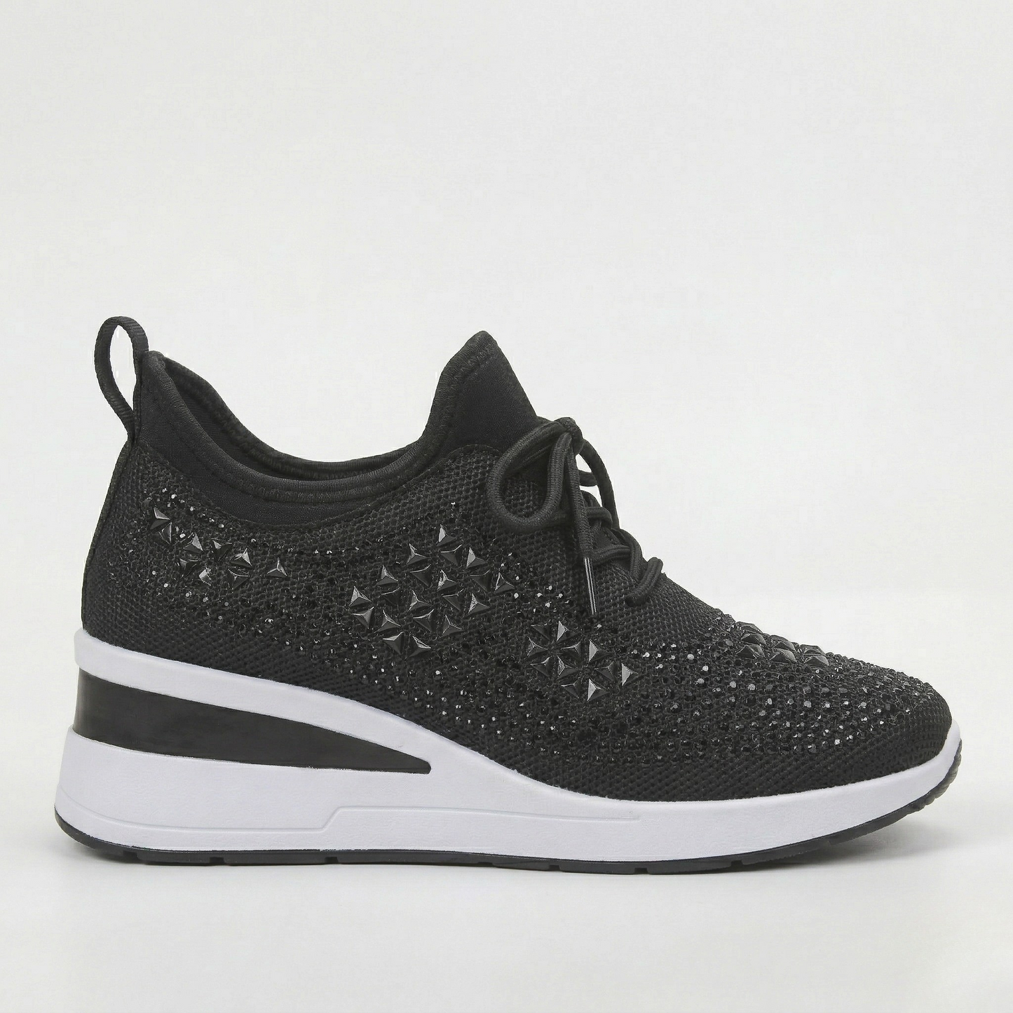 Zapatillas Mujer Deportivas Plataforma Cuña Brillantina