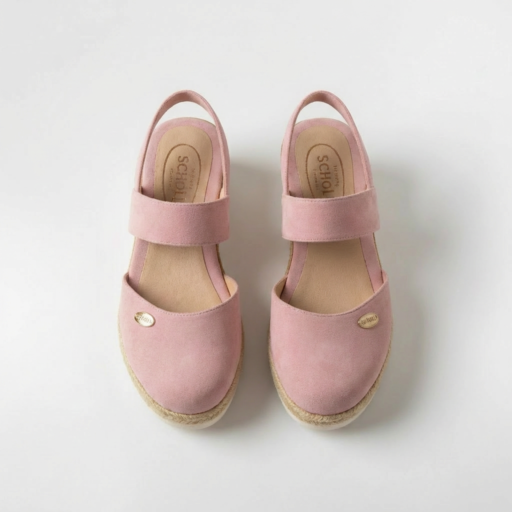 Sandalias Plataforma Mujer de Lino Estilo Alpargata Cuña