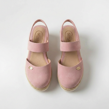 Sandalias Plataforma Mujer de Lino Estilo Alpargata Cuña