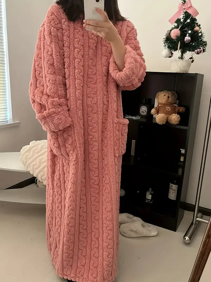Camisón Mujer de Felpa Suave Confortable
