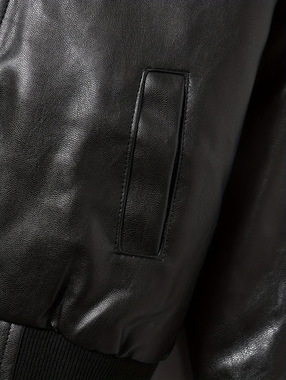 Chaqueta niño con cremallera y cuello alto ajustado