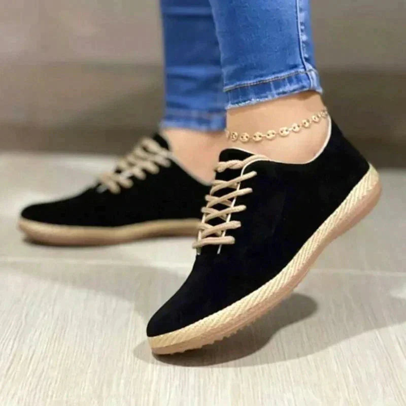Zapatos ortopédicos mujer planos con cordones diseño cerrado - Mavetta