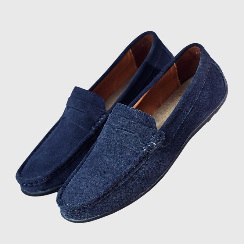 Mocasines Ortopédicos Hombre Acabado Ante Diseño Clásico