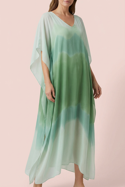Vestido midi mujer ligero de tela fluida estilo elegante