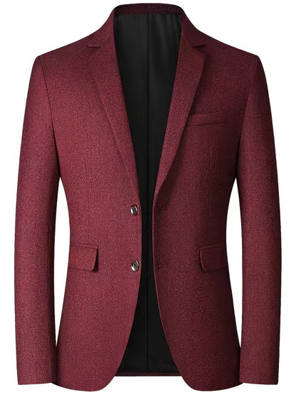 Blazer Hombre con Cierre Dos Botones Corte Clásico