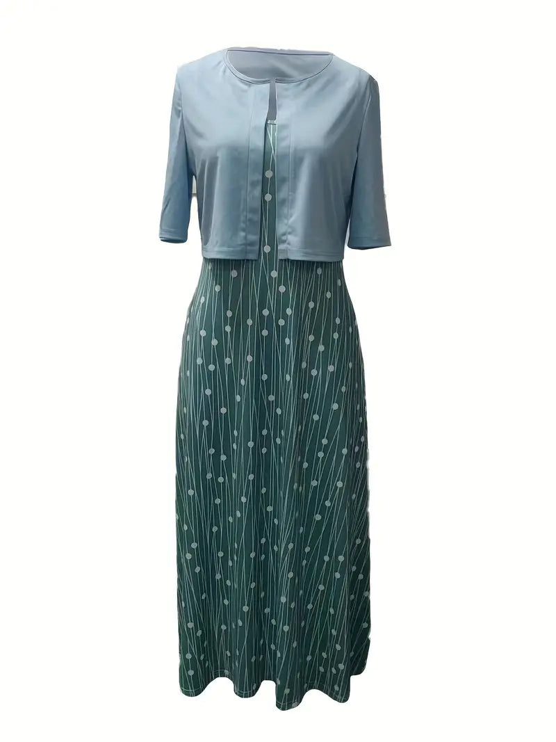 Vestido midi mujer con estampado floral estilo casual