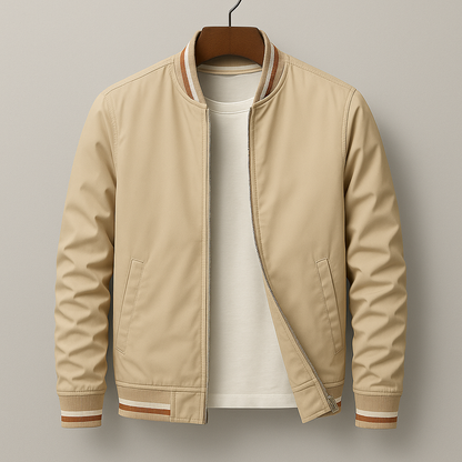 Chaqueta Bomber Hombre de Poliéster Corte Slim Fit Cremallera