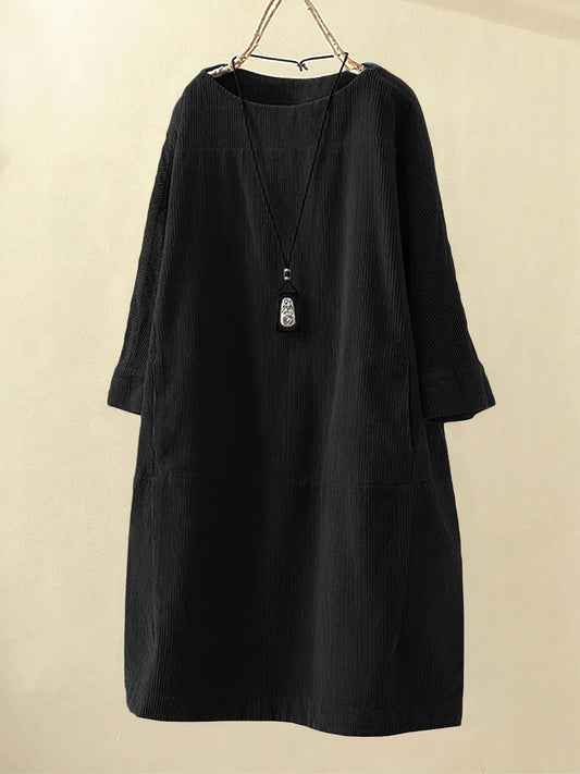 Vestido Túnica Mujer de Pana Corte Holgado - Mavetta