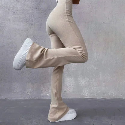 Pantalón Mujer Corte Flare Cintura Alta - Mavetta