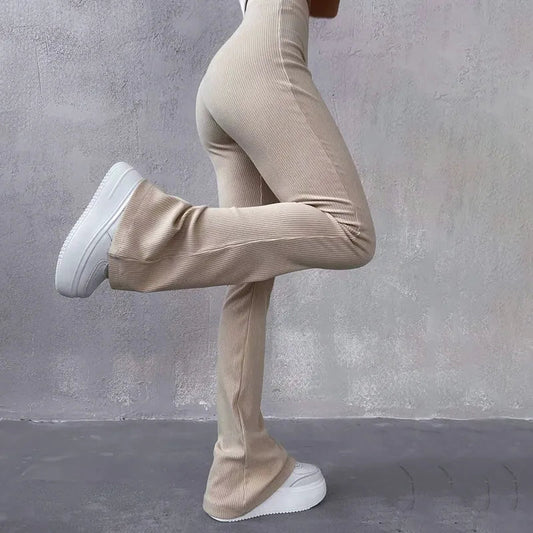 Pantalón Mujer Corte Flare Cintura Alta - Mavetta
