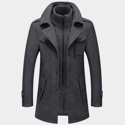 Abrigo largo hombre invierno acolchado resistente - Mavetta
