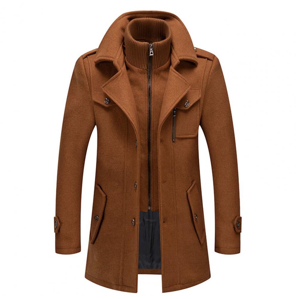 Abrigo largo hombre invierno acolchado resistente