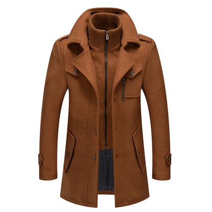 Abrigo largo hombre invierno acolchado resistente