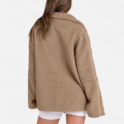 Chaqueta Invierno Mujer Corte Estructurado Cremallera