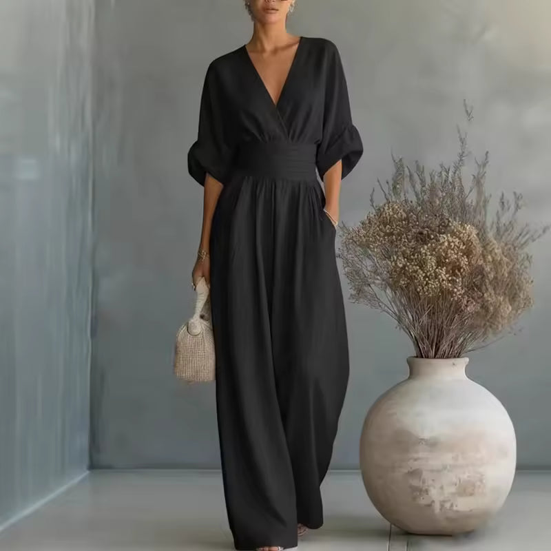 Mono Mujer Elegante Escote en V