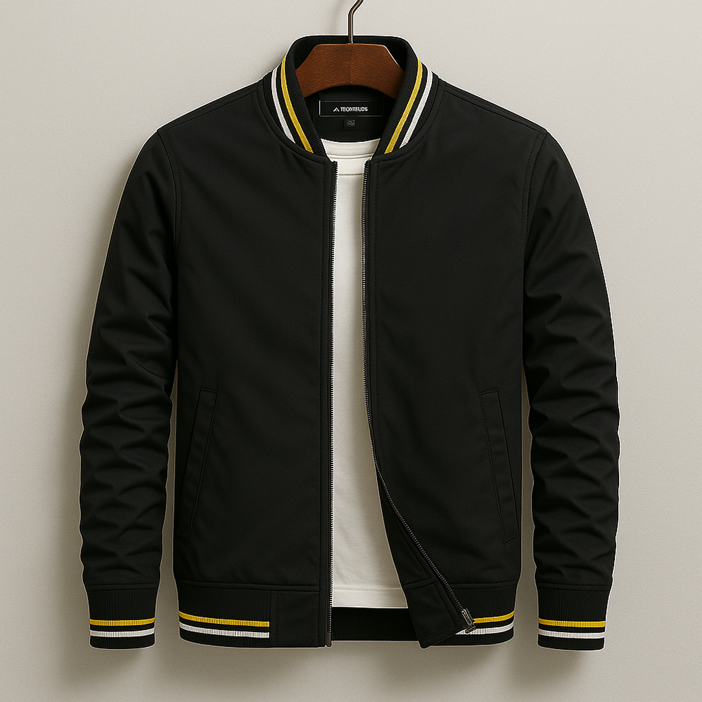 Chaqueta Bomber Hombre de Poliéster Corte Slim Fit Cremallera