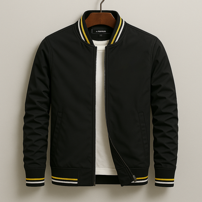 Chaqueta Bomber Hombre de Poliéster Corte Slim Fit Cremallera