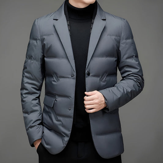 Chaqueta Acolchada Hombre Estilo Blazer Ajuste Clásico - Mavetta