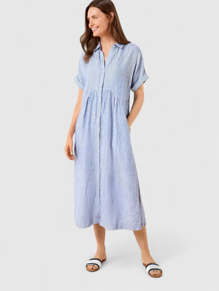 Vestido Camisero Mujer Algodón Ajuste Casual