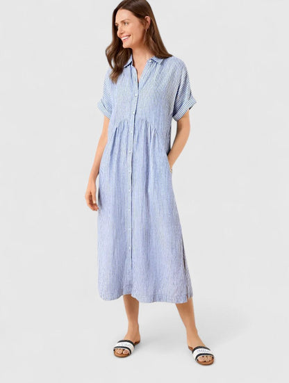 Vestido Camisero Mujer Algodón Ajuste Casual