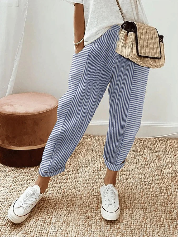 Pantalones Mujer Ligeros Versátiles Corte Recto - Mavetta