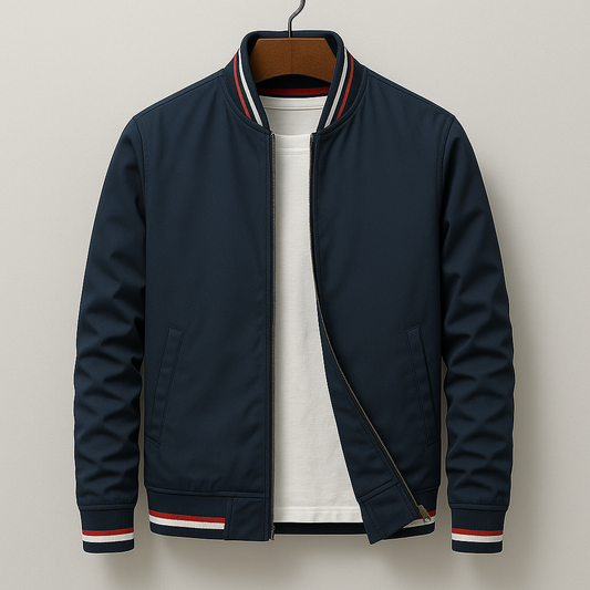 Chaqueta Bomber Hombre de Poliéster Corte Slim Fit Cremallera - Mavetta