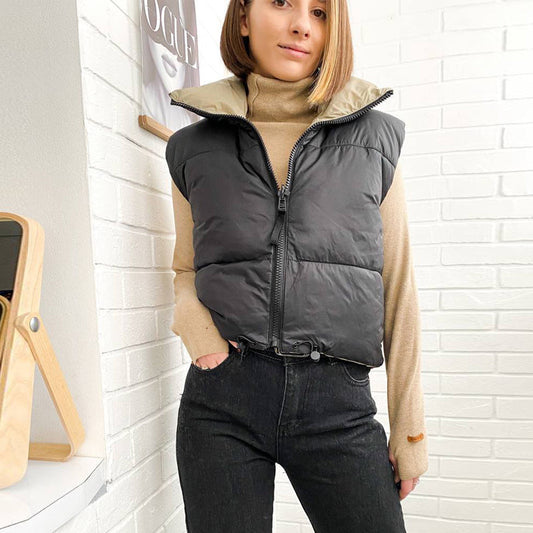 Chaleco Mujer Acolchado Reversible Casual con Cremallera - Mavetta