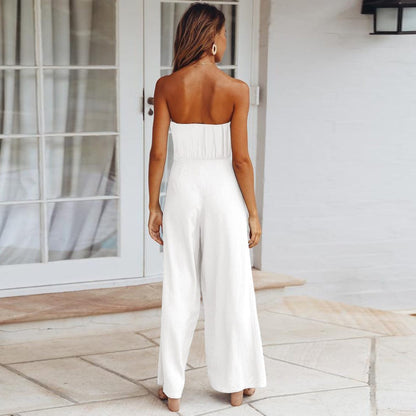 Mono largo mujer de verano con espalda descubierta estilo sirena