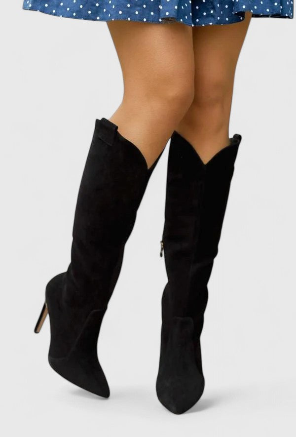 Botas Altas Mujer Puntera Puntiaguda Clásicas Primavera