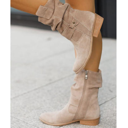 Botines Mujer con Cremallera Suela Ortopédica
