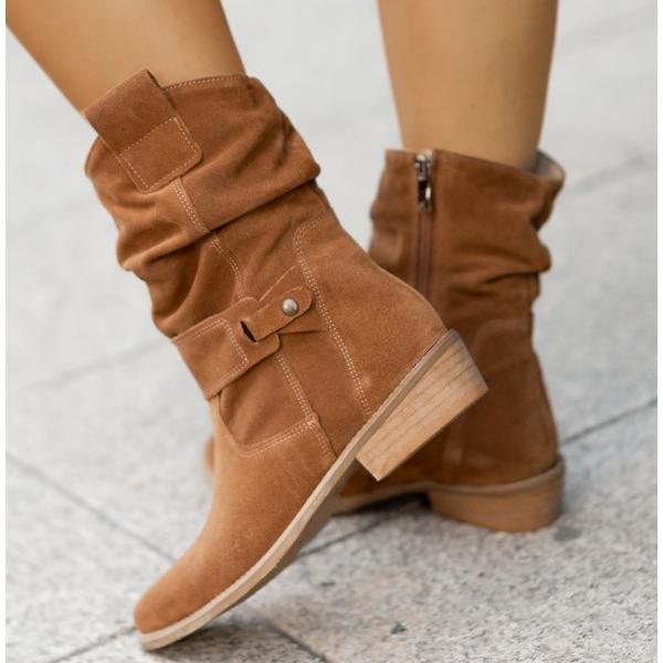 Botines Mujer con Cremallera Suela Ortopédica
