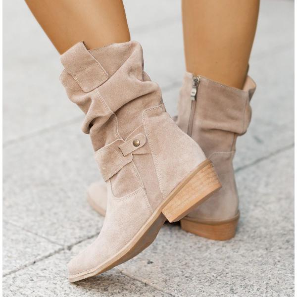 Botines Mujer con Cremallera Suela Ortopédica