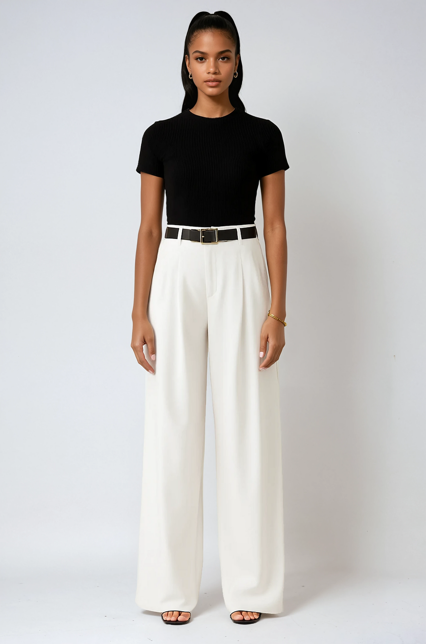 Pantalones Mujer Pierna Ancha Talle Alto - Mavetta