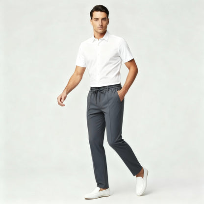Pantalón Vestir Hombre con Cordón Ajustable