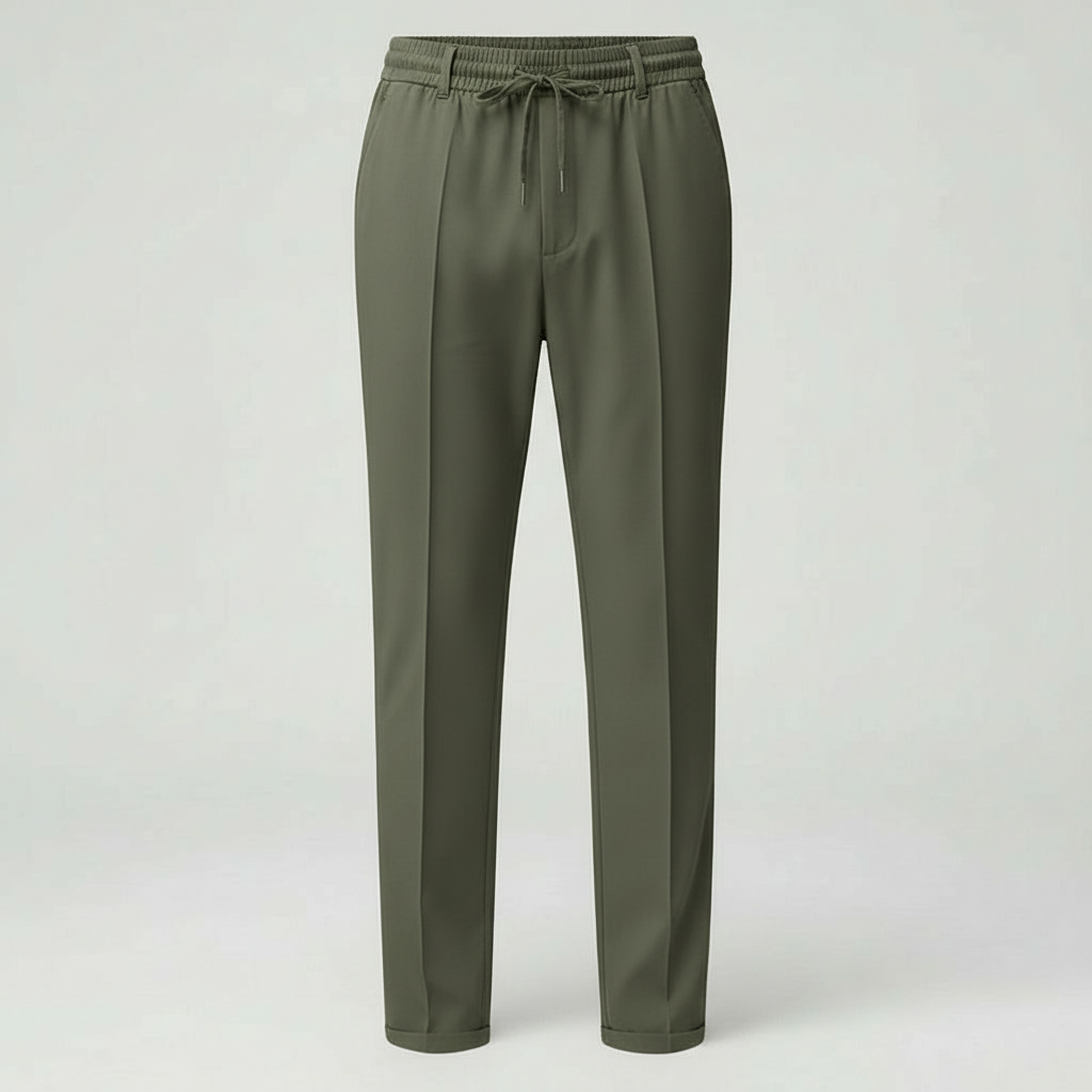 Pantalón Vestir Hombre con Cordón Ajustable